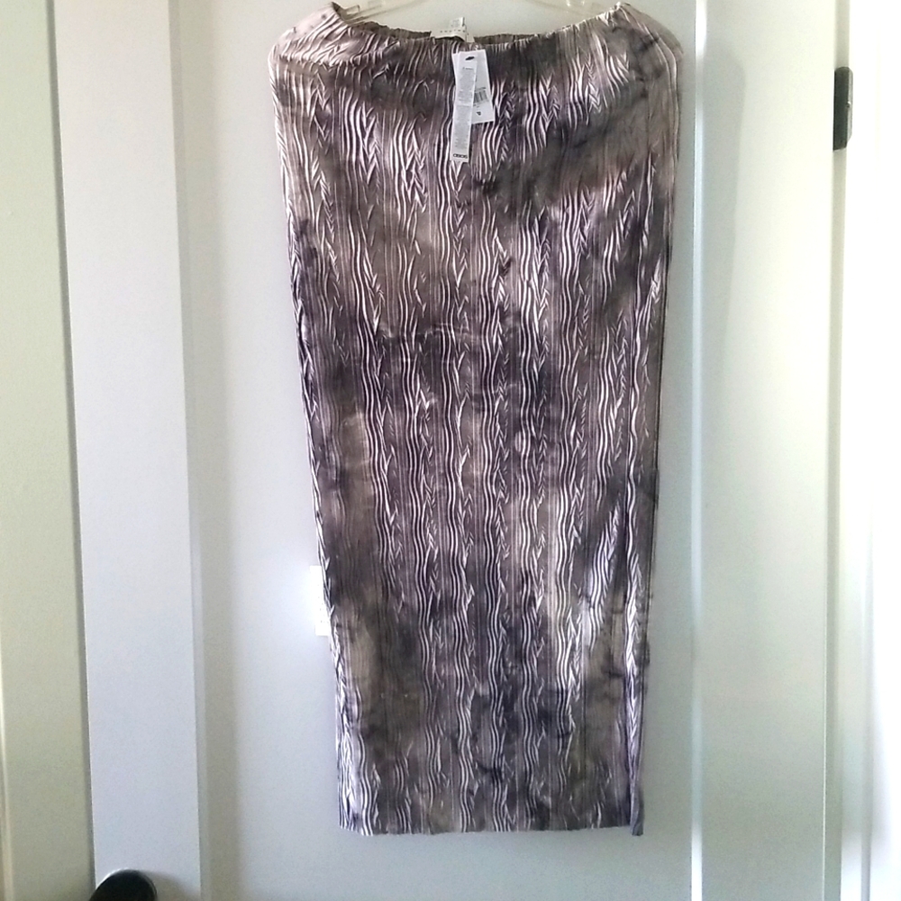 Topshop Asos Pleated Print Skirt New
